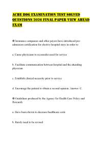 ACHE BOG EXAMINATION TEST SOLVED QUESTIONS 2026 FINAL PAPER VIEW AHEAD EXAM