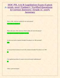 Animals (Scientific Procedures) Act 1986 Exam Questions and Answers