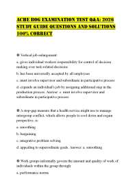ACHE BOG EXAMINATION TEST Q&A: 2026 STUDY GUIDE QUESTIONS AND SOLUTIONS 100% CORRECT