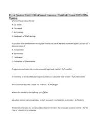 PI CAT Practice Test with Correct Answers 2025-2026
