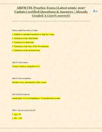 ABFM ITE Practice Exam: Medical Review Questions and Answers
