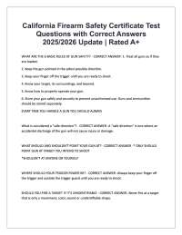 California Firearm Safety Certificate (FSC) Test Study Guide – Safety Laws & Practice Ques