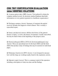 CRIS TEST BUNDLED QUESTIONS 2026 COMPLETE ANSWERS