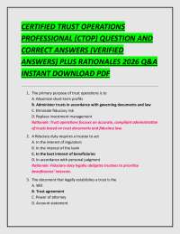 CTOP Exam Questions and Answers: Trust Operations Professional Certification