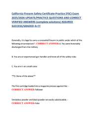 California Firearm Safety Certificate (FSC) Practice Exam – Study Guide & Practice Questio