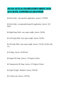 AS-350 ACTUAL EXAMINATION SHEET 2026 ACCURATE ANSWERS GUARANTEED