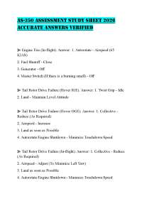 AS-350 ASSESSMENT STUDY SHEET 2026 ACCURATE ANSWERS VERIFIED