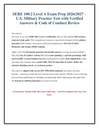SERE 100.2 Level A Test Answers 2027 | Full Practice Exam & Study Guide