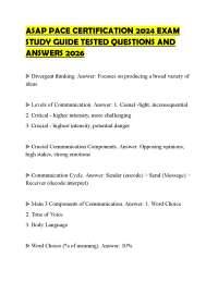 ASAP PACE CERTIFICATION 2024 EXAM STUDY GUIDE TESTED QUESTIONS AND ANSWERS 2026
