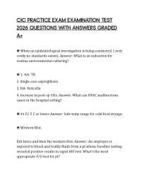 CIC PRACTICE EXAM EXAMINATION TEST 2026 QUESTIONS WITH ANSWERS GRADED A+