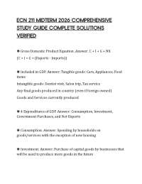 ECN 211 MIDTERM 2026 COMPREHENSIVE STUDY GUIDE COMPLETE SOLUTIONS VERIFIED
