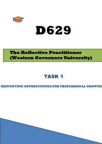 WGU D629 Reflective Practitioner Task 1 Example: Kindergarten Math Unit on Composition & D