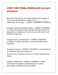CRST 290 FINAL EXAM with correct answers.