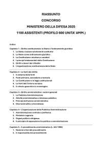 CONCORSO RIPAM MINISTERO DELLA DIFESA 1100 POSTI - PROFILO 600 AMM. ASSISTENTI AMMINISTRAT