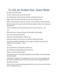 FL CDL Air Brakes Test.. Exam Mode.docx