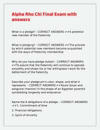 Alpha Rho Chi Final Exam with answers