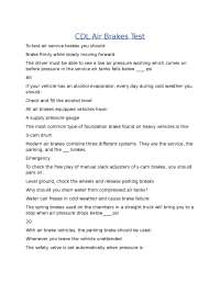 CDL Air Brakes Test.docx