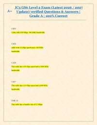IC3 GS6 Level 2 Exam (Latest 2026 / 2027 Update) verified Questions & Answers | Grade A