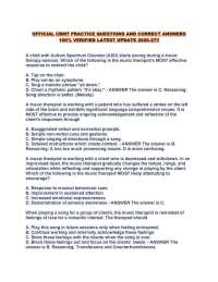 OFFICIAL CBMT PRACTICE QUESTIONS AND CORRECT ANSWERS 100% VERIFIED LATEST UPDATE 2026-27