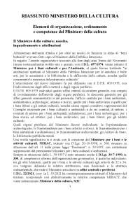 Riassunto per il concorso da assistente per il Ministero della Cultura(MIC)