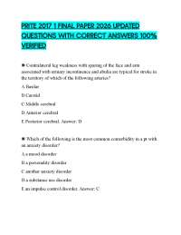 PRITE 2017 1 FINAL PAPER 2026 UPDATED QUESTIONS WITH CORRECT ANSWERS 100% VERIFIED