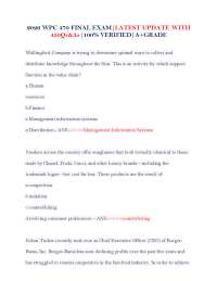 2026 WPC 470 FINAL EXAM|LATEST UPDATE WITH 450Qs&As|100% VERIFIED|A+GRADE