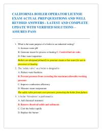 CALIFORNIA BACKFLOW PREVENTION ASSEMBLY TESTER CERTIFICATION EXAM ACTUAL PREP QUESTIONS