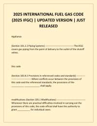 2025 INTERNATIONAL FUEL GAS CODE (2025 IFGC) | UPDATED VERSION | JUST RELEASED