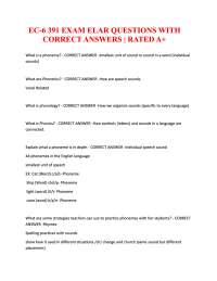 EC-6 391 Exam ELAR: Study Questions & Practice Guide for Teacher Certification