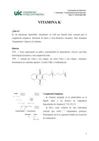 Aspectos generales de la vitamina K