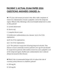 PACKRAT 2 ACTUAL EXAM PAPER 2026 QUESTIONS ANSWERS GRADED A+