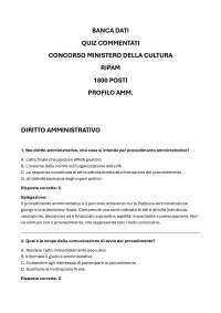 BANCA DATI CONCORSO RIPAM 1800 POSTI MINISTERO DELLA CULTURA MIC 400 QUIZ + 2 SIMULAZIONI