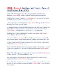 RIBO – General Questions and Correct Answer| 2026 Update| Score 100%
