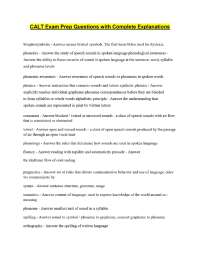 CALT Exam Prep Questions with Complete Explanations