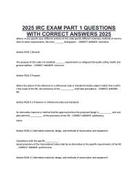 IRC Part 1 Practice Questions – Residential Code Fundamentals (2026 Edition)