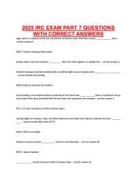 IRC Part 7 Practice Questions – Residential Construction & Systems (2026 Edition)