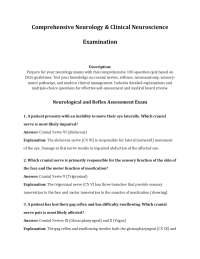 omprehensive Neurology & Clinical Neuroscience Examination