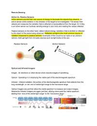 Remote Sensing - Science Olympiad