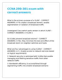 CCNA 200-301 exam with correct answers