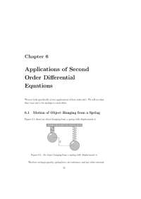 Applications of Second-Order Differential Equations with Practical Examples