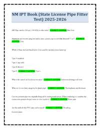 NM IPT Book (State License Pipe Fitter Test) 2025-2026