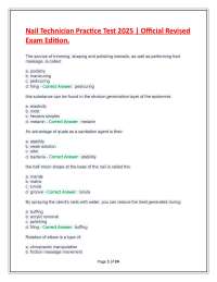 Nail Technician Practice Test 2025 | Official Revised Exam Edition.