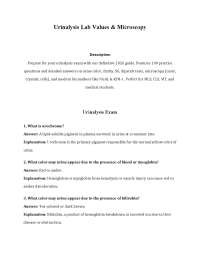 Ultimate Urinalysis Exam Guide: 100 Q&A with Explanations (Updated 2026)