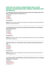 WGU C207 OA ACTUAL EXAM REVIEW 2026 LATEST EDITION 100 QUESTIONS AND CORRECT ANSWERS WITH