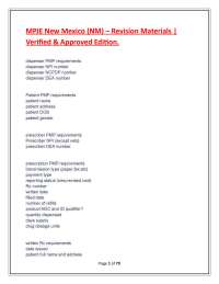MPJE New Mexico (NM) – Revision Materials | Verified & Approved Edition.
