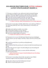 2026 HESI RN PROCTORED EXAM /ACTUAL 160Qs&As |LATEST UPDATE|ALREADY GRADED A+