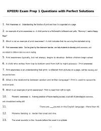 KPEERI Exam Prep 1 Questions with Perfect Solutions