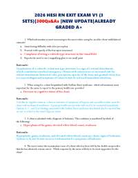 2026 HESI RN EXIT EXAM V1 (3 SETS)|300Qs&As |NEW UPDATE|ALREADY GRADED A+