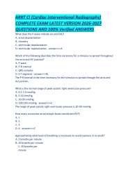 ARRT CI (Cardiac Interventional Radiography) COMPLETE EXAM LATEST VERSION 2026-2027 QUESTI