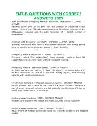 EMT-B Questions & Answers 2026 | 100% Pass Guaranteed | A+ Assured